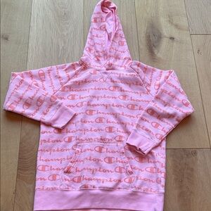 Champion Kids Light Pink Logo Hoodie XL